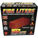 Fire Liters Wood Fiber Firestarter Log 192-Pack 10192