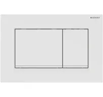 Geberit 115.883.01.1 Sigma30 Actuator Plate for Dual Flush in Matte White / Polished White