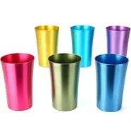 CLW Aluminum Water Tumblers Set of 6