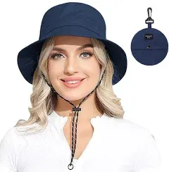 Womens Packable Waterproof Bucket Hat Men UV Protection Sun Hat