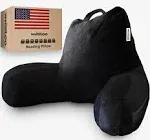 WhooLoo Reading Pillow Sitting Up in Bed Backrest Support Large Adult Back Wedge for Watching TV Bedrest Gerd Heartburn Recovery Snoring Made in The USA