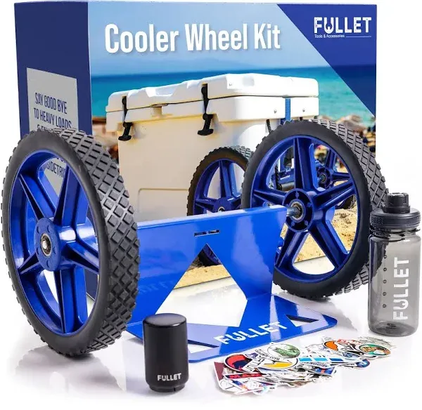 Cooler Wheel Kit for &amp; RTIC Cooler Carts - 12 Inch Wheels &amp; Ratchet Straps