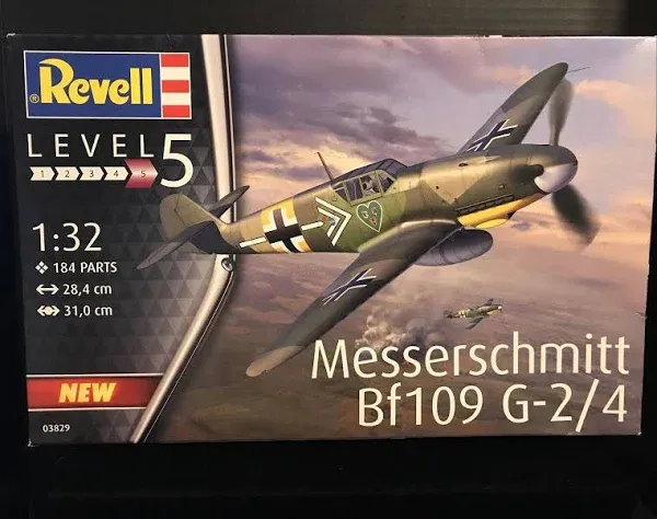 Revell 03829 Messerschmitt Bf109G-2/4 1:32 Scale Model Kit