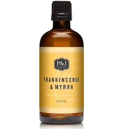 P&J Fragrance Oil - Frankincense & Myrrh 10ml - Candle Scents, Soap Making, Diffuser Oil, Fresh Scents