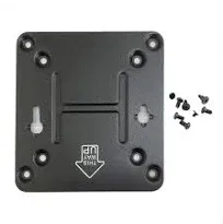 GinTai for Intel NUC Vesa Adapter Mount Bracket to Attach NUC Mini PC Computer to The Back of a Monitor Mounting Plate Not Skull or Hades(with 8pcs Screws) Intel NUC 4 5 6 7 8 10 11 General Purpose