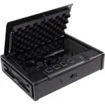 Stalwart Desk Mount Gun Safe- Heavy-Gauge Steel Lock Box Holds 2 Handguns- Quick Access with Fingerprint, Keypad, or Backup Key- Biometric Safe