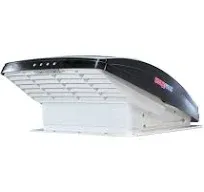 Maxxair MaxxFan 6200K DLX 12v 10-Speed Reversible Fan Vent w/Rain Shield - Smoke