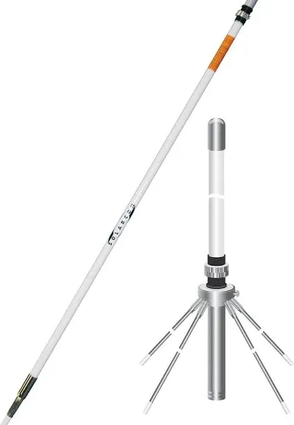 A-99CK 17' Omni-Directional Fiberglass Base Station Antenna and Ground Plane Kit