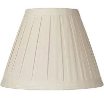 Springcrest Creme Linen Box Pleat Lamp Shade