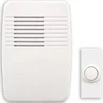 Heath Zenith SL-7366-03 White Plastic Wireless Door Chime Kit