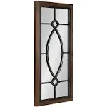 Kate and Laurel Bakersfield Farmhouse Wall Mirror 13 x 30