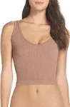 Free People Solid Rib Brami - Women's Almond, L/XL