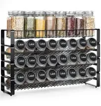 JONYJ 4 Tier Stackable Seasoning Rack Organizer