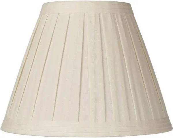 Springcrest Creme Linen Box Pleat Lamp Shade