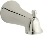 Kohler 10589-SN Bancroft Wall-Mount Diverter Bath Spout with Slip-Fit Connection - Vibrant Polished Nickel