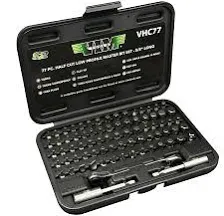 VIM Tools Metric Screwdriver Bit Set Stubby 6-Point w/ Storage Box (77-Piece)