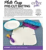 Plate Cozy Pre Cut Batting 8ct Cotton