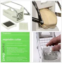 ICO French Fry Cutter, Potato Slicer and Vegetable Slicer, Stainless Steel