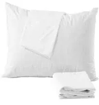 Niagara Waterproof Pillow Protectors Queen 4 Pack Cotton Terry 100% Waterproof Cooling Zippered Cotton White T Pillow Encasement Washable Long Life Soft Breathable