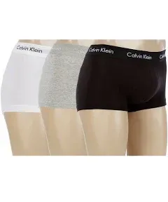 Calvin Klein Men's Cotton Stretch Low Rise Trunk 3-Pack