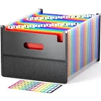 26 Pockets Accordian File Organizer Keeper