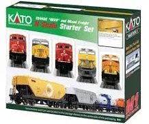 Kato 106-0023 N Union Pacific GE ES44AC "Gevo" And Mixed Freight Starter Set