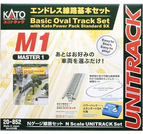 KATO N Gauge M1 Endless Basic Set Master 1 20-852 Railroad Rail Set From JAPAN