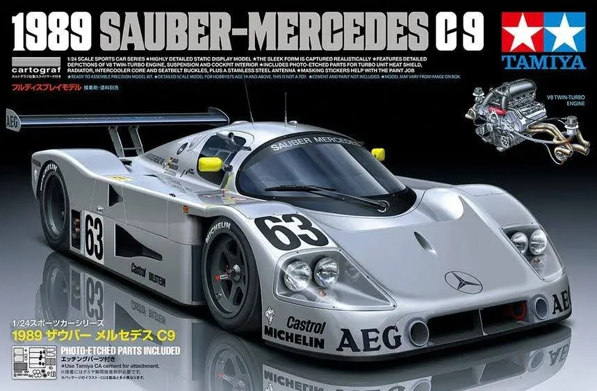 Tamiya 1/24 Sauber Mercedes C9 ＋HOBBY DESIGN  Detail Up Set for from Japan 8766 