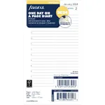 2025 FILOFAX Personal One Day On A Page Diary With Appointments- 68441