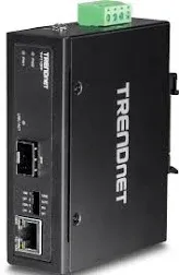 TRENDnet \u200eTI-F11SFP Hardened Industrial 100/1000 Base-T to SFP Media Converter -