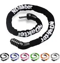 NDakter Bike Chain Lock 5 Digit Combination Heavy Duty Anti Theft Bicycle Cha...