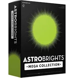 Astrobrights Mega Collection, Colored Paper, Ultra Green, 625 (91677). New