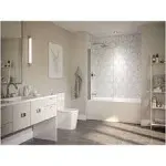 JACUZZI LNS6036BXXXXW LINEA 60 X 36 INCH THREE WALL ALCOVE ACRYLIC SOAKING BATHTUB IN WHITE