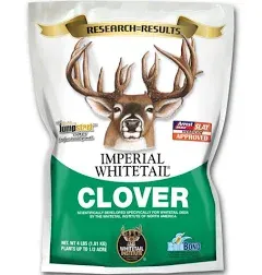 Whitetail Institute Imperial Clover Deer Food Plot Seed for Spring or Fall Pl...