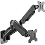 Dual Monitor Wall Mount, Gas Spring Monitor Arm for 2 Screens up to 32 Inch, 19.