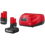 Milwaukee 48-59-2452S M12 REDLITHIUM High Output 2-Battery Starter Kit