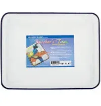 Creative Mark Butcher Tray Palette Triple Coated Enamel Tray Palette for Painting, Color Theory, Mixing, and more!