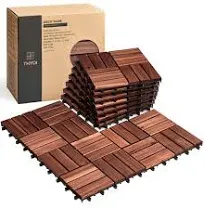 THYOI 10 Pcs Interlocking Deck Tiles