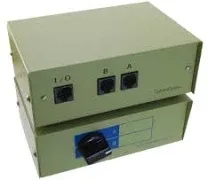 Cablesonline 2-Way A/B RJ45 Metal Rotary Manual Switch Box (SB-034)