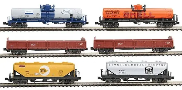 Kato 106-6275 N Mixed Freight Train Set (Set of 6) NIB