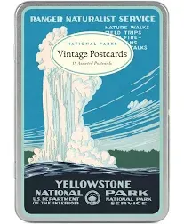 Cavallini &amp; Co Vintage Retro Style US National Parks Postcard Set 17 Postcards