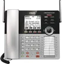 VTech CM18445 Main Console - DECT 6.0 4-Line Expandable Small Business Office Phone with Answering System