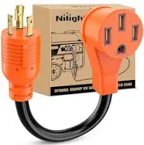 Nilight RV Generator Adapter Cord 30 Amp to 50 Amp 3 Prong Pure Copper