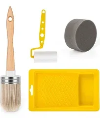 Tool Trio, Paint Brush, Roller, Sponge, All The Tools You Need to Apply Finish All in One Paint