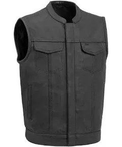 Sharp shooter Men's Motorcycle Leather Vest