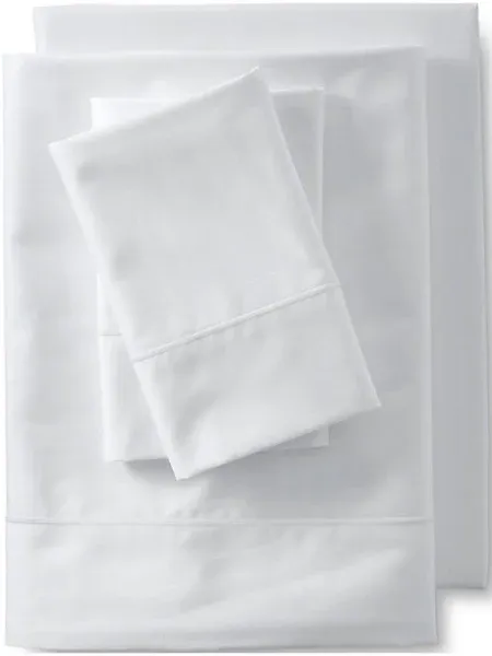 Lands' End 400 Thread Count Premium Supima Cotton No Iron Sateen Sheet Set