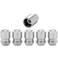 McGard 24554 Locking Lug Nuts-Chrome Cone Seat Style Thread Size: M12-1.25 Key H