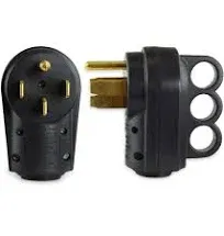 Leisure Cords 50 AMP Male RV Receptacle Plug Electrical Plug Adapter with Handle