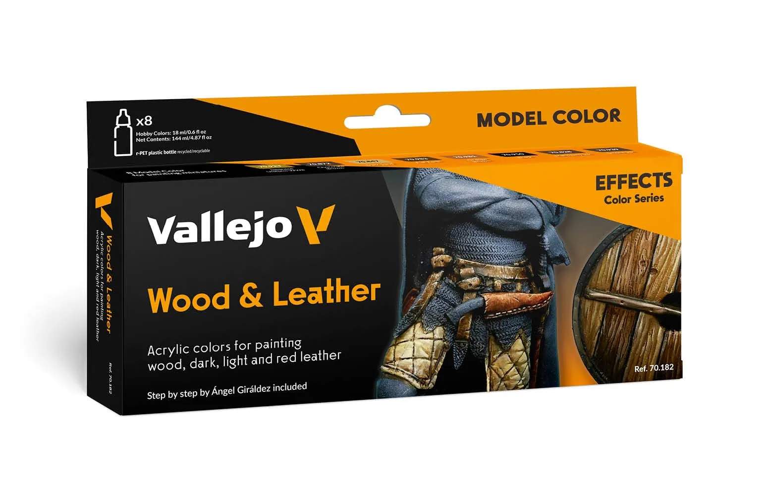 Vallejo Wood and Leather Paint Set Paint Set