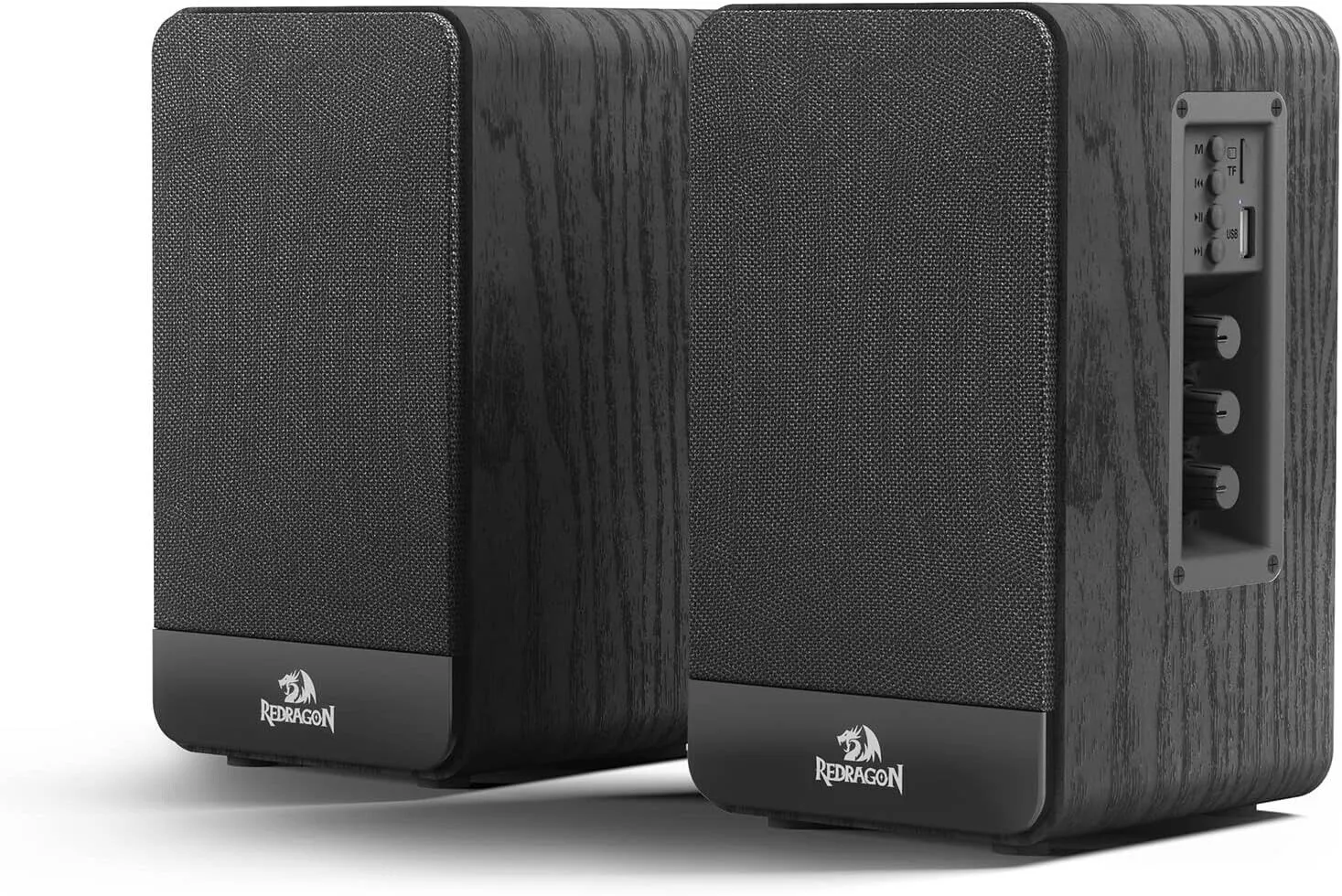 Redragon Gs813 Wireless Desktop Speakers, 2.0 Bookshelf Speaker W/20W Output, Bt